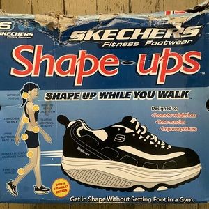 Sketchers SHAPE UPS 11800 WSL White Fitness Walking Toning SIZE 11 NWOB
